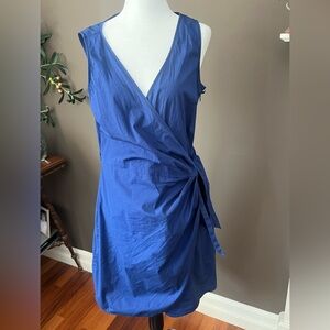 LOFT Navy Blue Wrap Dress